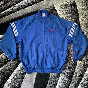 Vintage 90s Adidas Chicago Cubs Baseball Embroidered Full Zip Nylon Jacket